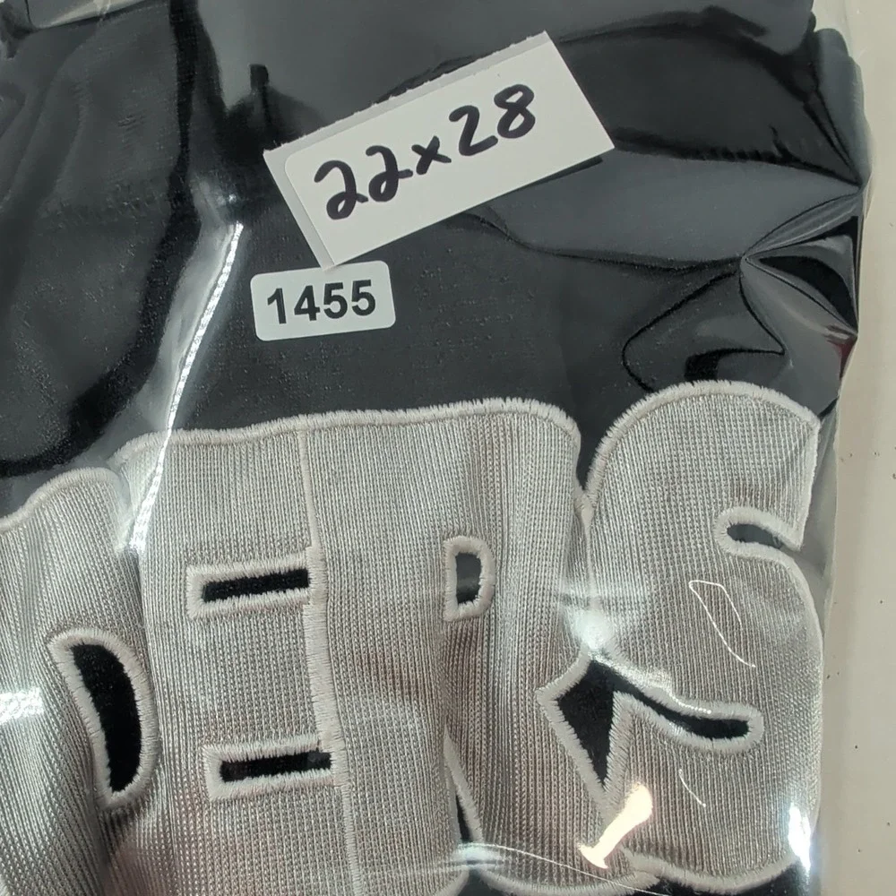 VTG Y2K Los Angeles Raiders Football NFL Castrol Mens Black V-Neck Jersey‎ Sz L